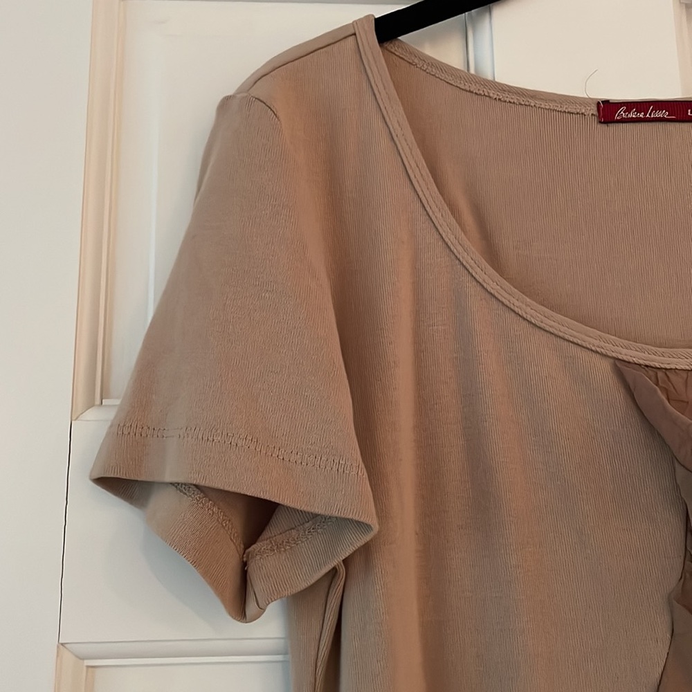 Women’s Taupe Ruffle-Front Dress - Picture 4 of 6